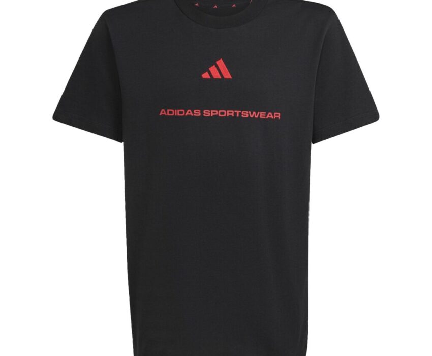 Adidas Παιδικό Slogan T-Shirt KG5188 Μαύρο