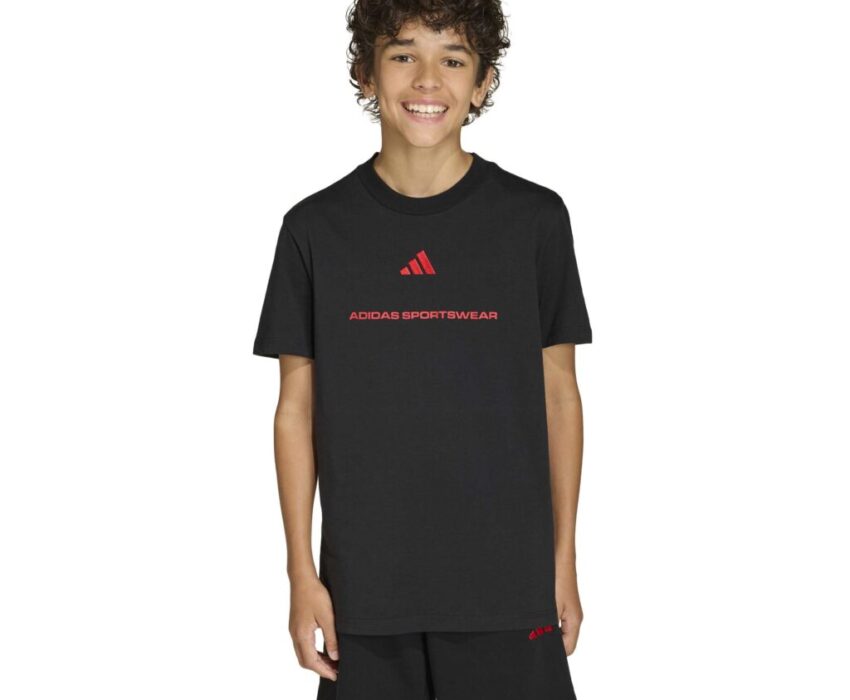 Adidas Παιδικό Slogan T-Shirt KG5188 Μαύρο