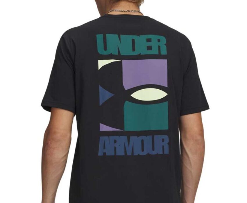 Under Armour Ανδρικό T-shirt Block Logo 6009250-001 Μαύρο