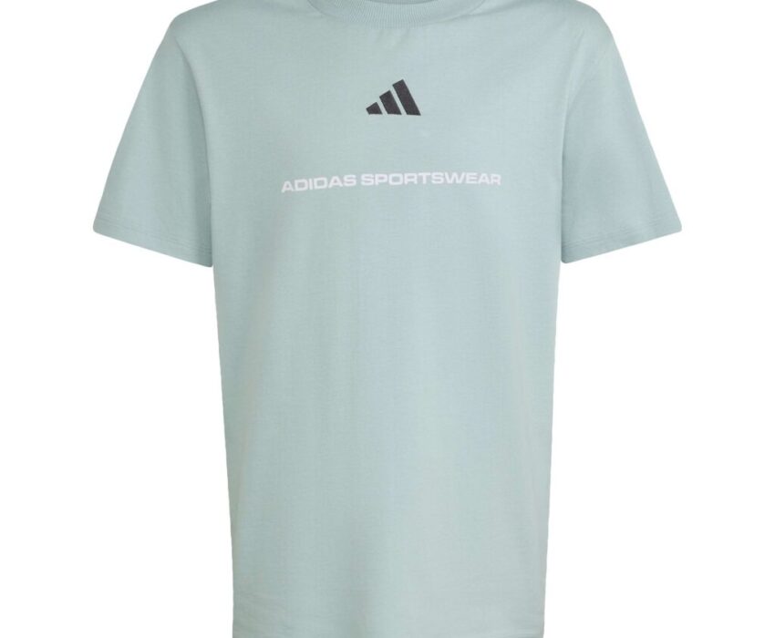 Adidas Παιδικό Slogan T-Shirt KG5190 Γαλάζιο