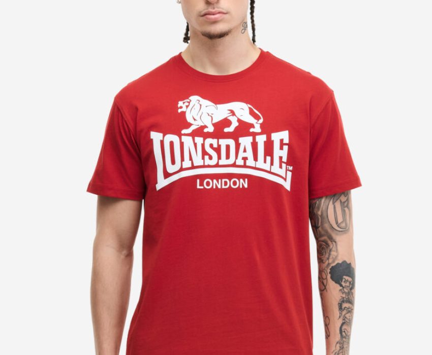 Lonsdale Logo Ανδρικό T-shirt 119083-2500 Κόκκινο